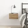 gabinete de noche montado en la pared de roble artesanal 35x35x20 cm | Foro24.es | Tu tienda online para hogar, jardín y más Foro24.es