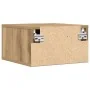 gabinete de noche montado en la pared de roble artesanal 35x35x20 cm | Foro24.es | Tu tienda online para hogar, jardín y más Foro24.es
