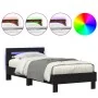 Estructura de Cama con Luces LED Roble Negro 90x200 cm Madera Ingenierizada | Foro24.es | Tu tienda online para hogar, jardín y más Foro24.es