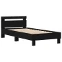 Estructura de Cama con Luces LED Roble Negro 90x200 cm Madera Ingenierizada | Foro24.es | Tu tienda online para hogar, jardín y más Foro24.es