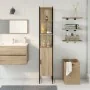 Armario de baño Roble Sonoma 33x33x185,5 cm Madera Engineered by , bathroom vanities - Ref: Foro24-864342, Price: 85,10 €, Di...