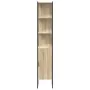 Armario de baño Roble Sonoma 33x33x185,5 cm Madera Engineered by , bathroom vanities - Ref: Foro24-864342, Price: 85,10 €, Di...