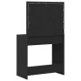 Mesa de tocador con luces LED en Roble Negro 78,5x41x135 cm von , Schlafzimmerkommoden - Ref: Foro24-865029, Preis: 122,54 €,...