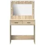 Tocador con luces LED Roble Sonoma 78.5x41x135 cm von , Schlafzimmerkommoden - Ref: Foro24-865030, Preis: 115,48 €, Rabatt: -5%%