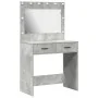 Mesa de Tocador con Luces LED Gris Concreto 78,5x41x135 cm von , Schlafzimmerkommoden - Ref: Foro24-865031, Preis: 116,24 €, ...