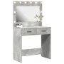 Mesa de Tocador con Luces LED Gris Concreto 78,5x41x135 cm von , Schlafzimmerkommoden - Ref: Foro24-865031, Preis: 116,24 €, ...