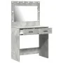 Mesa de Tocador con Luces LED Gris Concreto 78,5x41x135 cm von , Schlafzimmerkommoden - Ref: Foro24-865031, Preis: 116,24 €, ...