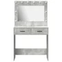 Mesa de Tocador con Luces LED Gris Concreto 78,5x41x135 cm von , Schlafzimmerkommoden - Ref: Foro24-865031, Preis: 116,24 €, ...