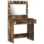 Tocador con Luces LED Roble Ahumado 78.5x41x135 cm by , Bedroom Dressers - Ref: Foro24-865032, Price: 115,28 €, Discount: -5%%
