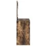 Tocador con Luces LED Roble Ahumado 78.5x41x135 cm by , Bedroom Dressers - Ref: Foro24-865032, Price: 115,28 €, Discount: -5%%