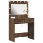 Tocador con Luces LED Madera Roble 78,5x41x135 cm von , Schlafzimmerkommoden - Ref: Foro24-865034, Preis: 119,02 €, Rabatt: -5%%