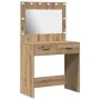 Tocador con Luces LED Roble Artesanal 78.5x41x135 cm von , Schlafzimmerkommoden - Ref: Foro24-865036, Preis: 115,48 €, Rabatt...