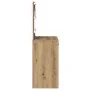 Tocador con Luces LED Roble Artesanal 78.5x41x135 cm von , Schlafzimmerkommoden - Ref: Foro24-865036, Preis: 115,48 €, Rabatt...