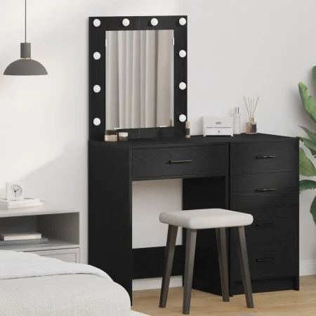 Mesa de Tocador con Luces LED Roble Negro 50x41x135 cm von , Schlafzimmerkommoden - Ref: Foro24-865038, Preis: 96,13 €, Rabat...
