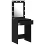Mesa de Tocador con Luces LED Roble Negro 50x41x135 cm von , Schlafzimmerkommoden - Ref: Foro24-865038, Preis: 96,13 €, Rabat...