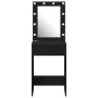 Mesa de Tocador con Luces LED Roble Negro 50x41x135 cm von , Schlafzimmerkommoden - Ref: Foro24-865038, Preis: 96,13 €, Rabat...