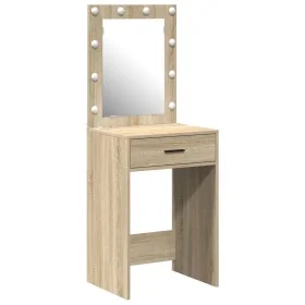 Tocador con luces LED Roble Sonoma 50x41x135 cm von , Schlafzimmerkommoden - Ref: Foro24-865039, Preis: 90,67 €, Rabatt: -5%%