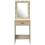 Tocador con luces LED Roble Sonoma 50x41x135 cm von , Schlafzimmerkommoden - Ref: Foro24-865039, Preis: 90,67 €, Rabatt: -5%%