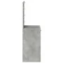 Mesa de maquillaje con luces LED en gris concreto, 50x41x135 cm de , Tocadores para dormitorios - Ref: Foro24-865040, Precio:...