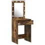 Mesa de Tocador con Luces LED Roble Ahumado 50x41x135 cm von , Schlafzimmerkommoden - Ref: Foro24-865041, Preis: 90,67 €, Rab...