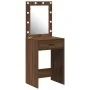 Mesa de tocador con luces LED Marrón Roble 50x41x135 cm von , Schlafzimmerkommoden - Ref: Foro24-865043, Preis: 93,46 €, Raba...