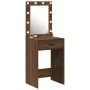 Mesa de tocador con luces LED Marrón Roble 50x41x135 cm von , Schlafzimmerkommoden - Ref: Foro24-865043, Preis: 93,46 €, Raba...