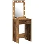 Mesa de tocador con luces LED Madera antigua 50x41x135 cm von , Schlafzimmerkommoden - Ref: Foro24-865044, Preis: 90,67 €, Ra...