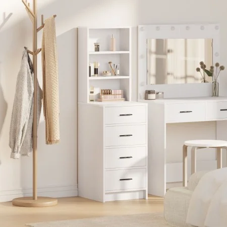 Alacena Blanca 40x41x135 cm Madera Elaborada by , Sideboards - Ref: Foro24-865046, Price: 101,88 €, Discount: -5%%
