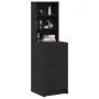 Mueble Alto Negro Roble 40x41x135 cm Madera Elaborada by , Sideboards - Ref: Foro24-865047, Price: 97,04 €, Discount: -5%%