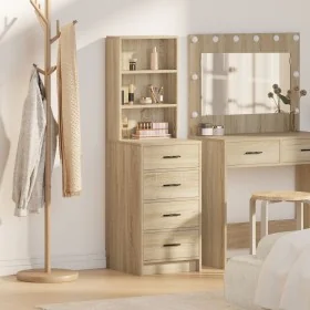 Alto Sonoma Roble 40x41x135 cm Madera Elaborada by , Sideboards - Ref: Foro24-865048, Price: 90,63 €, Discount: -5%%