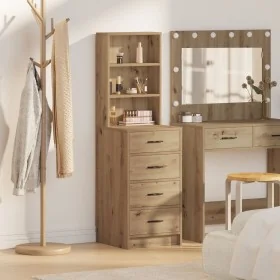 Highboard Roble Artesanal 40x41x135 cm Madera Elaborada by , Sideboards - Ref: Foro24-865054, Price: 90,52 €, Discount: -5%%