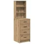 Highboard Roble Artesanal 40x41x135 cm Madera Elaborada by , Sideboards - Ref: Foro24-865054, Price: 90,52 €, Discount: -5%%