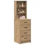 Highboard Roble Artesanal 40x41x135 cm Madera Elaborada by , Sideboards - Ref: Foro24-865054, Price: 90,52 €, Discount: -5%%