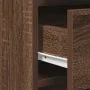 Aparador Marrón Roble 40x41x75 cm Madera Ingenierizada by , Sideboards - Ref: Foro24-865070, Price: 66,78 €, Discount: -5%%