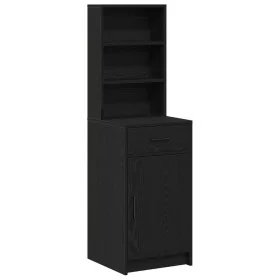 Armario Alto en Roble Negro - 40x41x135 cm, Hecho de Madera Ingenierizada von , Sideboards - Ref: Foro24-865074, Preis: 82,53...