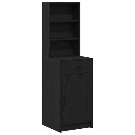 Armario Alto en Roble Negro - 40x41x135 cm, Hecho de Madera Ingenierizada von , Sideboards - Ref: Foro24-865074, Preis: 82,53...