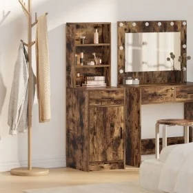 Gabinete Alto en Roble Ahumado, 40x41x135 cm, Hecho de Madera Elaborada de , Aparadores - Ref: Foro24-865077, Precio: 78,06 €...
