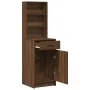 Armario Alto Roble Marrón 40x41x135 cm Madera Elaborada de , Aparadores - Ref: Foro24-865079, Precio: 80,34 €, Descuento: -5%%