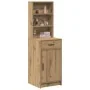 Gabinete alto de roble artesanal 40x41x135 cm de madera de ingeniería by , Sideboards - Ref: Foro24-865081, Price: 78,17 €, D...