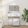 Mesa de tocador con luces LED, Blanca, 79x41x135 cm de , Tocadores para dormitorios - Ref: Foro24-865082, Precio: 126,66 €, D...