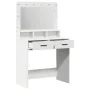 Mesa de tocador con luces LED, Blanca, 79x41x135 cm de , Tocadores para dormitorios - Ref: Foro24-865082, Precio: 126,66 €, D...