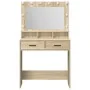 Mesa de Tocador con Luces LED Roble Sonoma 79x41x135 cm | Foro24.es | Tu tienda online para hogar, jardín y más Foro24.es