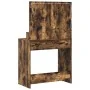 Mesa de tocador con luces LED de madera ahumada 79x41x135 cm | Foro24.es | Tu tienda online para hogar, jardín y más Foro24.es