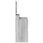 Tocador con Luces LED Gris Sonoma 79x41x135 cm de by , Bedroom Dressers - Ref: Foro24-865087, Price: 126,66 €, Discount: -5%%