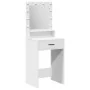 Mesa de tocador con luces LED blanca 50x41x135 cm | Foro24.es | Tu tienda online para hogar, jardín y más Foro24.es