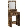 Mesa de tocador con luces LED en roble ahumado 50x41x135 cm | Foro24.es | Tu tienda online para hogar, jardín y más Foro24.es