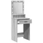 Mesa de tocador con luces LED Gris Sonoma 50x41x135 cm | Foro24.es | Tu tienda online para hogar, jardín y más Foro24.es