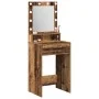 Mesa de tocador con luces LED de madera envejecida 50x41x135 cm | Foro24.es | Tu tienda online para hogar, jardín y más Foro24.es