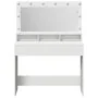 mesa de tocador blanca con luces LED - 100x41x135 cm von , Schlafzimmerkommoden - Ref: Foro24-865100, Preis: 131,68 €, Rabatt...