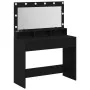 Tocador con luces LED negro y roble, 100x41x135 cm | Foro24.es | Tu tienda online para hogar, jardín y más Foro24.es